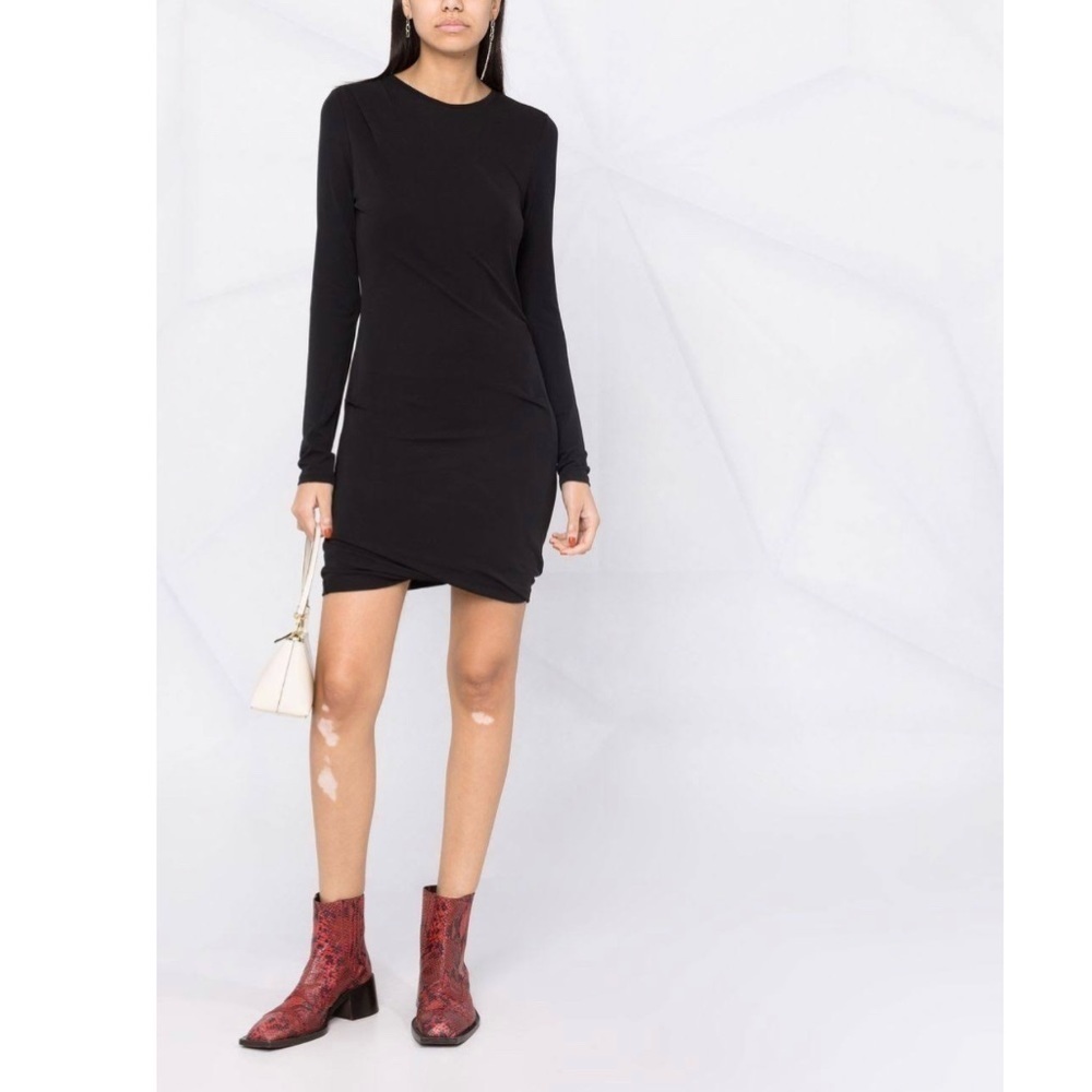 Rag & Bone Women's Black Poppy T-Shirt Dropped Dress - Picture 3 of 12